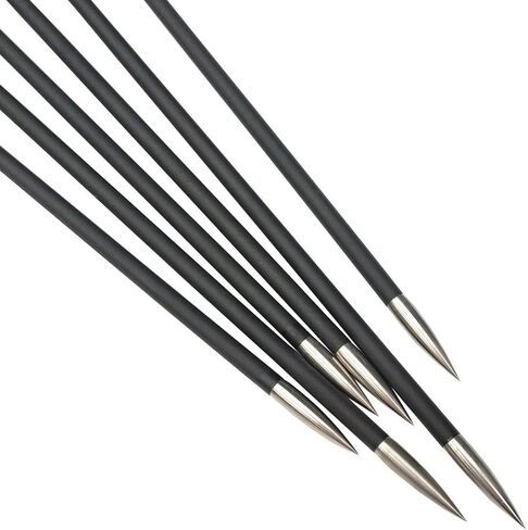 31Inch Archery Carbon Arrows Hunting Arrows Spine 1000 with 2" Turkey Feathers Shooting Tips for Compound Recurve Bow 12 Pieces (Black) (12 x Yellow Arrows) in Saudi Arabia
