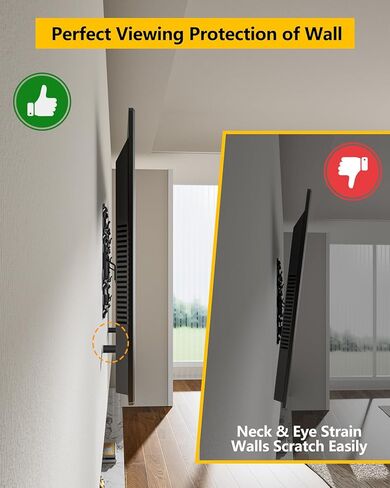 FORGING MOUNT No Stud TV Wall Mount,Drywall Wall Mount for 26-100" TVs/Monitors,Holds Up to 176LBS, Height Adjustable,1.17'' Low Profile Studless TV Mount,No Drilling No Finder Required,Easy Install in Saudi Arabia