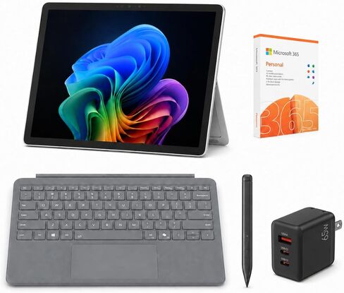 Microsoft Surface Pro 12" Copilot+ AI PC, Snapdragon X Plus, AI-Ready NPU, 16GB RAM, 512GB Storage, Webcam, 2-in-1 Tablet Laptop with Keyboard, Stylus & MS 365, Windows 11, Platinum in Saudi Arabia