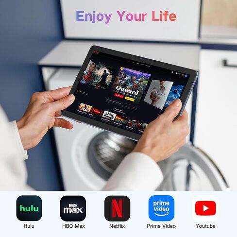 Tablet, Android 15 Tablets 10 inch with 12GB RAM+128GB Storage+2TB TF Card Expand, Octa-Core, 1280*800 HD Touch Screen Computer Tablet, 8-10H Long-lasting Battery Life,Wi-Fi & BT 5.0,Gray Blue in Saudi Arabia