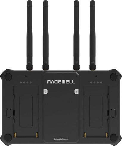 Magewell Director One 55260 - جهاز تحويل الإنتاج المباشر الكل في واحد، وتشفير، وبث ومسجل مع شاشة لمس AMOLED مقاس 7 بوصات لـ YouTube وTwitch وFacebook وNDI HX وSRT وRTMP والمزيد in Saudi Arabia