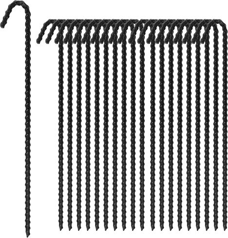 10 Pack Rebar Tent Stakes Heavy Duty Garden Edging Fence Hooks Pegs 10 inch Long in Saudi Arabia