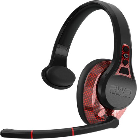 RoadWarrior RW3 Trucker Bluetooth Headset 105dB 40mm Speaker, AI ENC Noise Cancelling Mic, 50+ Hour Battery, 180ft Wireless Range, ANC Audio, IP54 Rugged Trucker Headset with App & Voice Control in Saudi Arabia