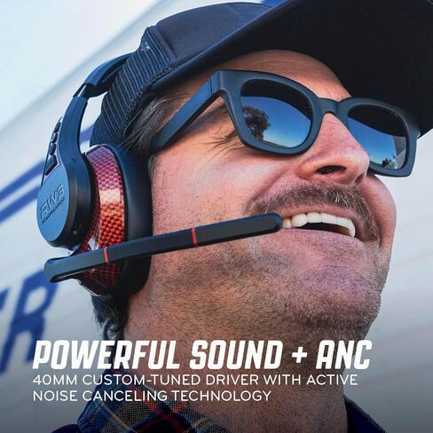 RoadWarrior RW3 Trucker Bluetooth Headset 105dB 40mm Speaker, AI ENC Noise Cancelling Mic, 50+ Hour Battery, 180ft Wireless Range, ANC Audio, IP54 Rugged Trucker Headset with App & Voice Control in Saudi Arabia