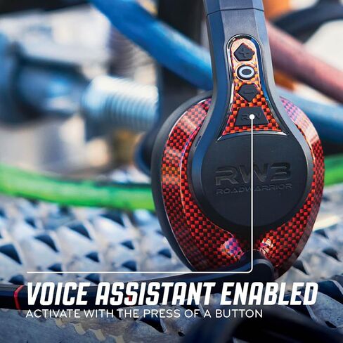 RoadWarrior RW3 Trucker Bluetooth Headset 105dB 40mm Speaker, AI ENC Noise Cancelling Mic, 50+ Hour Battery, 180ft Wireless Range, ANC Audio, IP54 Rugged Trucker Headset with App & Voice Control in Saudi Arabia