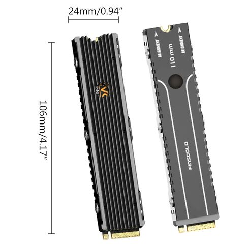 مبادل حراري من الألومنيوم تبريد وسادة حرارية تبريد المبرد برودة ل NVME ل M.2 22110 SSD القرص الصلب محرك القرص المبرد in Kuwait