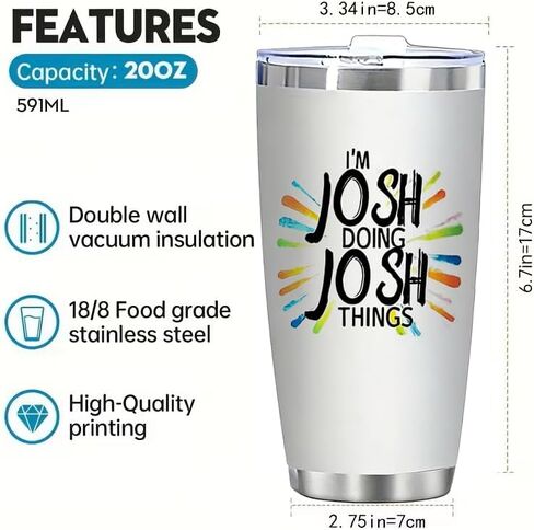 20oz Stainless Steel Tumbler Cup Double Wall Vacuum Insulation Oval Shape BPA Free Lid for Travel Climbing Daily Use, White in Saudi Arabia
