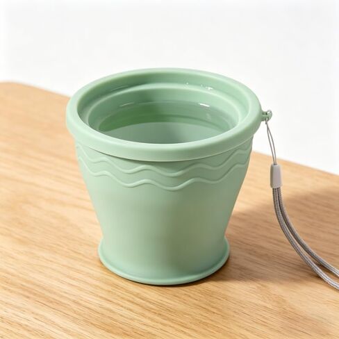 Portable Foldable Compression Travel Mug, Green 6.76oz, Collapsible Cup for Camping, Tea & Coffee in Saudi Arabia