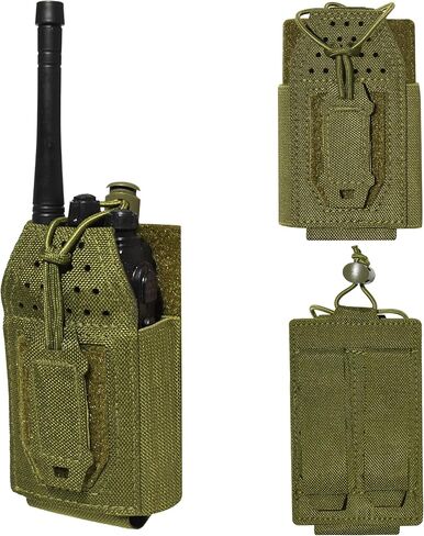 Molitical Tactical Radio Pouch,Baofeng uv-5r Pouch,Walkie Talkie Holder,Two Way Radio Pouches Compatible with Smartphone Power Bank in Saudi Arabia