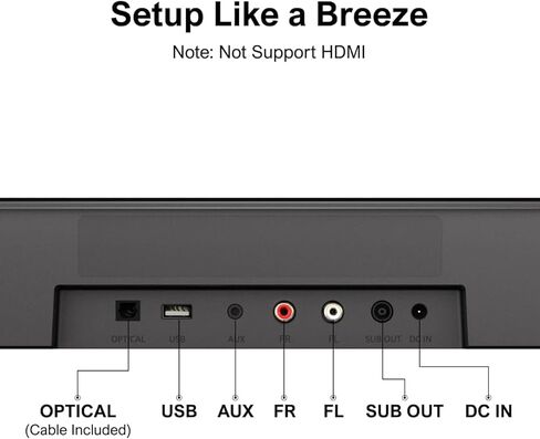 ULTIMEA 7.1ch Sound Bar with Subwoofer, 330W Peak Power, Virtual Surround Sound System for Smart TV, Home Theater Soundbar with 4 Surround Speakers, App Control, Opt/AUX/BT, Aura A40 (2026 Upgraded) in Saudi Arabia