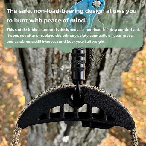 Bridge Spreader for Saddle Hunting 3 Pack, Hip Pinch Eliminator for Tree Saddle Hunting, Quick Clip-On Non-Load-Bearing Bridge Spacers for Rope Bridge, Ergonomic Saddle Hunting Accessories in Saudi Arabia