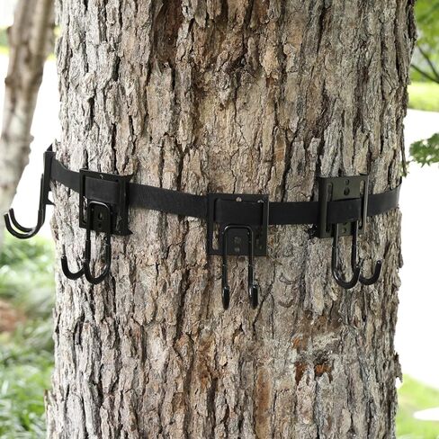 ElephantBird Tree Stand Strap Bow Hanger, Thick Strap Bow Hanger for Hunting, Tree Stand Gear Hanger with 4 Metal Bow Hooks & 2 Small Hooks in Saudi Arabia