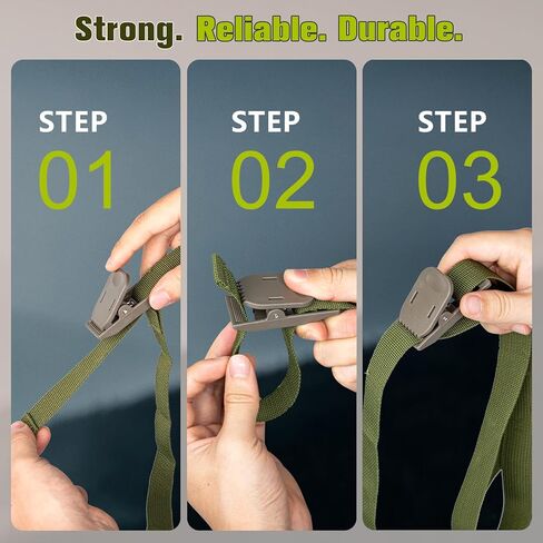 Trail Camera Mounting Straps 3 Pack, Quick-Release Tree Belts for Game & Hunting Cameras, Heavy-Duty 5FT Durable Nylon Straps for Easy Setup and Secure Mounting in Saudi Arabia