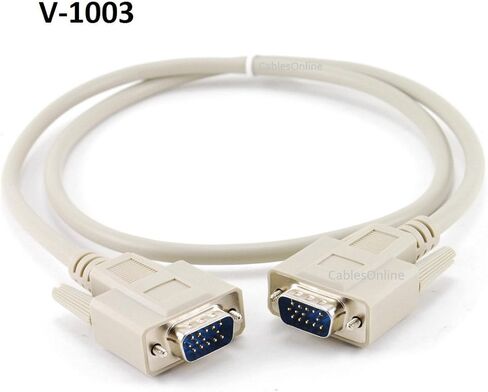 CablesOnline 3ft VGA (HD15) Male to Male Monitor Video Cable (V-1003) in Saudi Arabia