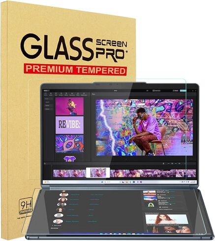 YINOVEEN 2 Pack Tempered Glass Screen Protector for 2025 New Lenovo Yoga Book 9i Dual (14IAH10) 2-in-1 14 inch Laptop, 9H Hardness, Anti-Scratch in Saudi Arabia