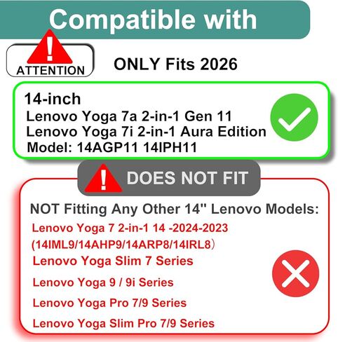 واقي شاشة KEANBOLL 3 عبوات مضادة للتوهج (غير لامع) مصمم لجهاز Lenovo Yoga 7i 2-in-1 Aura Edition 14 بوصة / Yoga 7a 2-in-1 14 بوصة (14IPH11/83TC، 14AGP11/83TD) كمبيوتر محمول بشاشة تعمل باللمس، (طراز 2026 حصريًا) in Saudi Arabia