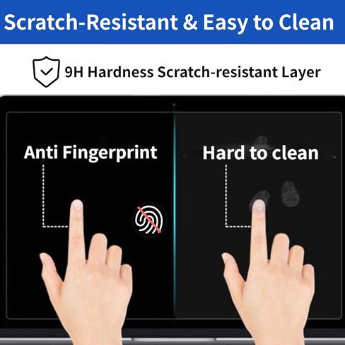 قطعتان من واقي شاشة الكمبيوتر المحمول باللون الأزرق مقاس 14 بوصة 16:9 شاشة زرقاء متوافقة مع Lenovo Thinkpad Dell HP Pavilion ASUS Acer Samsung Chromebook Touchscreen Protector Blue Light Blocking ضد الوهج لحماية العيون in Kuwait