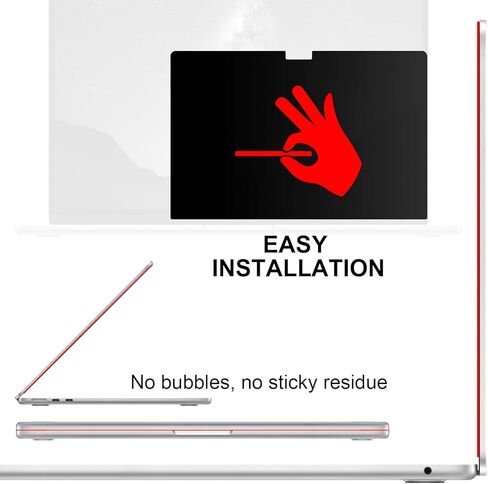 شاشة خصوصية لأجهزة الكمبيوتر المحمول Apple 2026 MacBook Neo مقاس 13 بوصة، وواقي الضوء الأزرق غير اللامع القابل للإزالة ومضاد للوهج وفلتر أمان خاص لأجهزة الكمبيوتر المحمول Mac مقاس 13 بوصة، حزمة واحدة in Kuwait