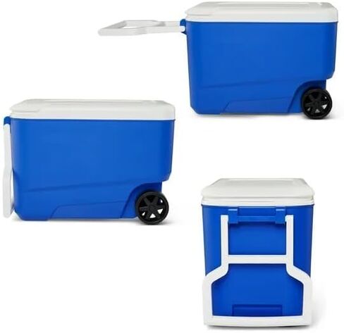 38QT Wheeled Cooler with Pull Handle – Heavy-Duty Insulated Cooler for Outdoor Adventures & Gatherings in Saudi Arabia