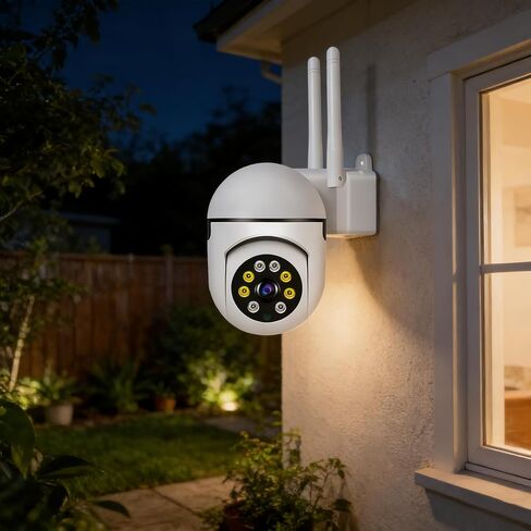 WiFi Camera 1080P Full HD, Home Security Surveillance System with Night Vision, 2-Way Talk, Cloud/SD Card Storage, IP66 Weatherproof for Indoor Outdoor Use, Motion Alert in Saudi Arabia