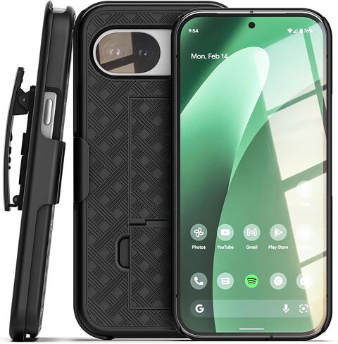 Belt Clip for Google Pixel 10a Slim Case with Holster and Kickstand (Black) in Saudi Arabia