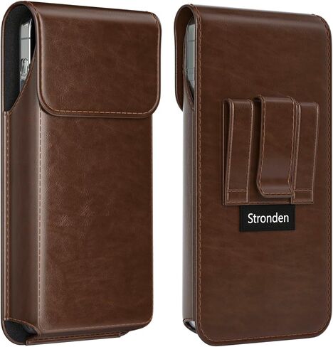 Stronden Magnetic Closure Holster for Google Pixel 10 Pro, 10, 9 Pro, 9 - Leather Vertical Belt Case, Premium Pouch (Fits Slim/Regular Case On) (Black, Medium) in Saudi Arabia