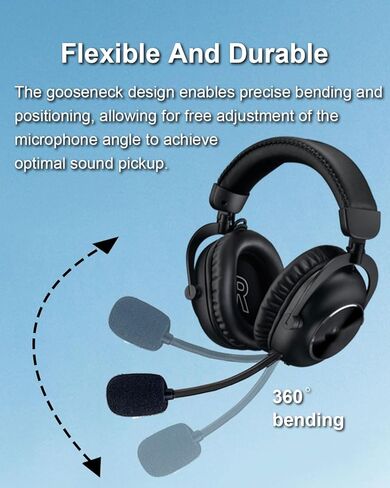 Replacement Game Mic for Logitech G GO PRO X、X2 Wireless and for GO Pro Wired Gaming Headsets, Noise Cancelling Gaming Headset Microphone with 3.5mm Plug, Compatible with PC Xbox One PS4 PS5 in Saudi Arabia