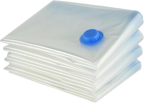 7 Sizes Reusable Vacuum Bags with Pump Cover Compression Sealer Bag Space Saving for Clothes Storing Large Container(60x80cm set) in Saudi Arabia