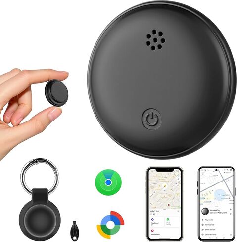 جهاز تعقب GPS للمركبات iOS وAndroid، محدد موقع مغناطيسي مخفي صغير غير قابل للاكتشاف، بدون رسوم شهرية/بدون بطاقة SIM، جراب من السيليكون ومشبك سلسلة مفاتيح متضمن، نحيف للغاية، مقاوم للماء IP68، وقت عمل لمدة شهرين in Kuwait