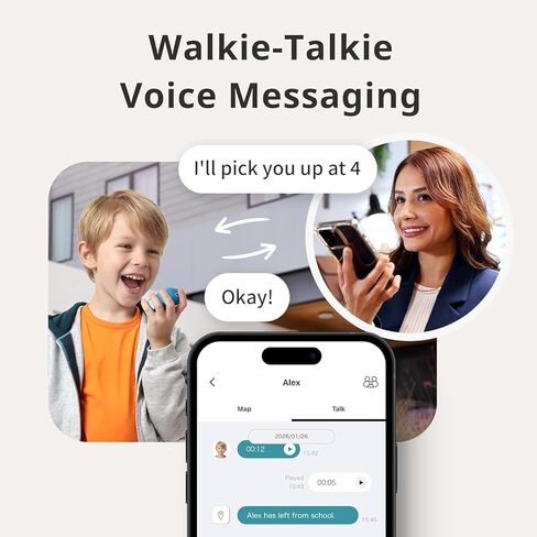 جهاز تعقب GPS للأطفال من BoT Talk® مع غطاء سيليكون Marron - جهاز تعقب GPS مدعوم بالذكاء الاصطناعي مع صوت وتتبع وتنبيهات في الوقت الحقيقي - جهاز تتبع صغير الحجم للأطفال مع اشتراك شهري، صنع في اليابان in Kuwait