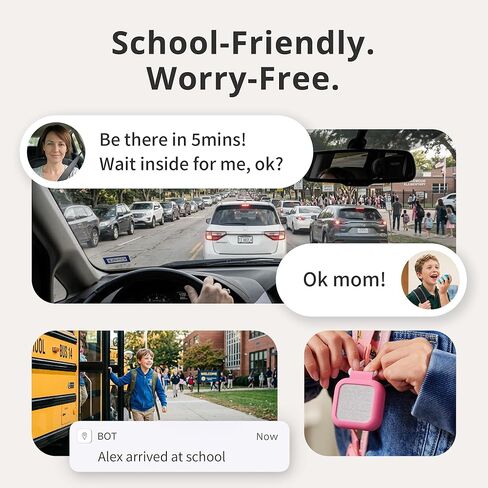 جهاز تعقب GPS للأطفال من BoT Talk® مع غطاء سيليكون Marron - جهاز تعقب GPS مدعوم بالذكاء الاصطناعي مع صوت وتتبع وتنبيهات في الوقت الحقيقي - جهاز تتبع صغير الحجم للأطفال مع اشتراك شهري، صنع في اليابان in Kuwait