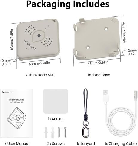 ELECROW Card Tracker Compatible for Meshtastic with LR1110 and nRF52840, ThinkNode M3 Tracker Card with GPS/WiFi/BLE Function for Indoor and Outdoor Positioning, 915 MHz, IP66 Waterproof in Kuwait