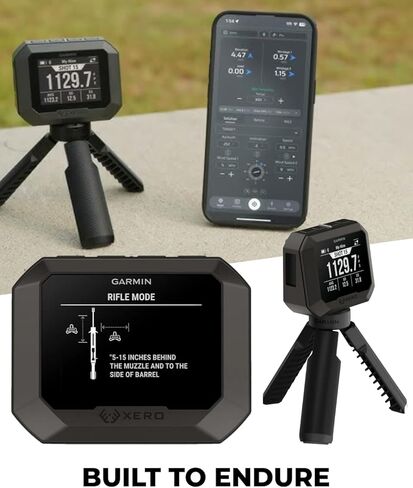 كرونوغراف Xero C2 من Garmin، كرونوغراف مدمج وموثوق، يتتبع ما يصل إلى 10 لقطات في الثانية، من 100 إلى 5000 إطار في الثانية مع حزمة Wearable4U PowerBank in Saudi Arabia