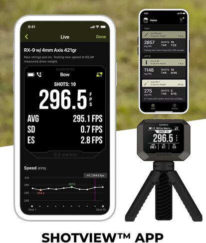 كرونوغراف Xero C2 من Garmin، كرونوغراف مدمج وموثوق، يتتبع ما يصل إلى 10 لقطات في الثانية، من 100 إلى 5000 إطار في الثانية مع حزمة Wearable4U PowerBank in Saudi Arabia