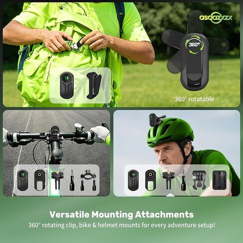 Mini Body Camera 1080P with Display Screen, 2026 Upgraded-Tech Bodycam, Wearable Sports Action Camera, Portable Helmet Cameras, Small POV Camera with 120° Wide-Angle, Multiple Accessories in Saudi Arabia