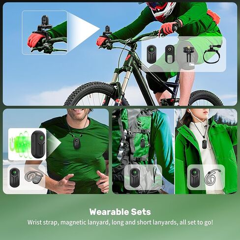 Mini Body Camera 1080P with Display Screen, 2026 Upgraded-Tech Bodycam, Wearable Sports Action Camera, Portable Helmet Cameras, Small POV Camera with 120° Wide-Angle, Multiple Accessories in Saudi Arabia
