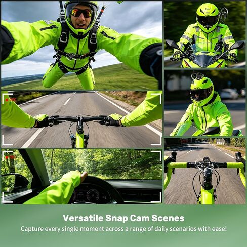 Mini Body Camera 1080P with Display Screen, 2026 Upgraded-Tech Bodycam, Wearable Sports Action Camera, Portable Helmet Cameras, Small POV Camera with 120° Wide-Angle, Multiple Accessories in Saudi Arabia