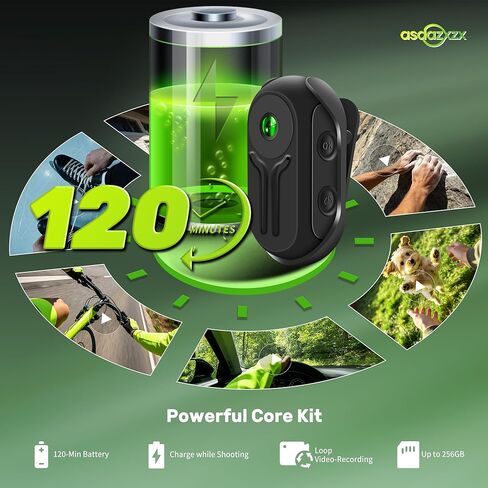 Mini Body Camera 1080P with Display Screen, 2026 Upgraded-Tech Bodycam, Wearable Sports Action Camera, Portable Helmet Cameras, Small POV Camera with 120° Wide-Angle, Multiple Accessories in Saudi Arabia