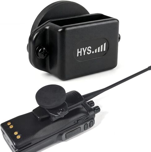 HYS Magnetic Two-Way Radio Hanger Holder for Dashboard, for Cobra, Midland, Motorola GMRS/FRS Handhelds with Belt Clips, Attach to Metal Surface Mount with One-Handed Operation in Saudi Arabia