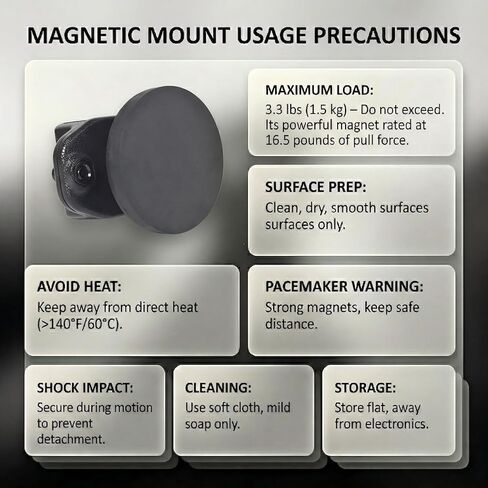 HYS Magnetic Two-Way Radio Hanger Holder for Dashboard, for Cobra, Midland, Motorola GMRS/FRS Handhelds with Belt Clips, Attach to Metal Surface Mount with One-Handed Operation in Saudi Arabia