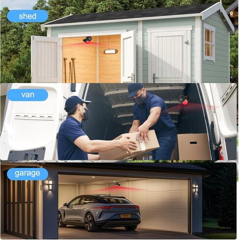 125dB واي فاي PIR إنذار استشعار الحركة في الأماكن المغلقة، مع إنذار لاسلكي للباب / النافذة الذكية DIY لأمن المنزل مع تنبيه تطبيق الهاتف 4 قطع، عدة، للممر، السقيفة، المنزل، الشاحنة، المتجر in Saudi Arabia