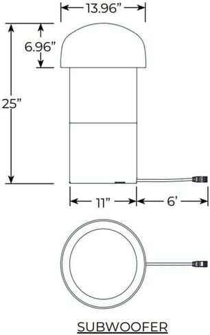 نظام صوتي خارجي VOLT OHM 4.1 مع 4 مكبرات صوت للأقمار الصناعية ومضخم صوت ومضخم صوت بلوتوث، يوفر تغطية تصل إلى 1300 قدم مربع in Kuwait