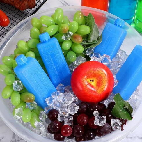 Angoily 8Pcs Reusable Ice Packs for Fan Air Cooler 0.14Qt Portable Ac Ice Freezer Blocks Cube with Lid Cooling for Evaporative Air Conditioner Fans, Camping Picnic Lunch Boxes Cooler Accessories in Saudi Arabia
