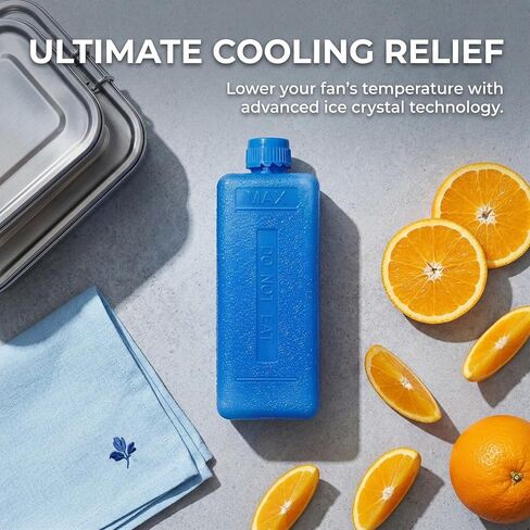Angoily 8Pcs Reusable Ice Packs for Fan Air Cooler 0.14Qt Portable Ac Ice Freezer Blocks Cube with Lid Cooling for Evaporative Air Conditioner Fans, Camping Picnic Lunch Boxes Cooler Accessories in Saudi Arabia