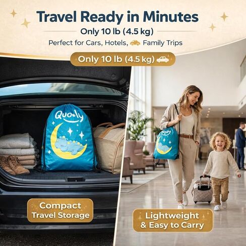 Inflatable Toddler Travel Bed with Electric Pump – Portable Toddler Bed & Toddler Air Mattress for Kids 2-7, Blow Up Bed for Camping, Travel & Sleepovers with Safety Bumpers in Saudi Arabia