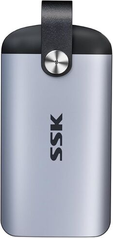 SSK External SSD 1TB Maxium Speed up to 2000MB/s Portable USB C Hard Drive only for USB 3.2 Gen2x2,External Solid State Drives with Leather Handle for iPhone 15/16/17/Android/Windows/Tablet/Mac/Xbox in Saudi Arabia