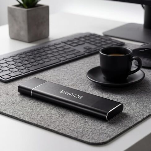 محرك أقراص صلبة خارجي محمول بسعة 256 جيجابايت SSD من النوع c USB 3.1، محرك أقراص USB يصل إلى 500 ميجابايت/ثانية لأجهزة Mac iPhone، الكمبيوتر الشخصي، Android، الكمبيوتر المحمول، الهاتف الذكي، رحلات العمل والاجتماعات تخزين SSD in Kuwait