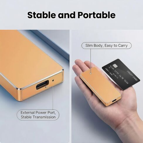 محرك أقراص الحالة الصلبة المحمول SSD المحمول، محرك أقراص الحالة الصلبة USB-C عالي السرعة (ذهبي) in Saudi Arabia