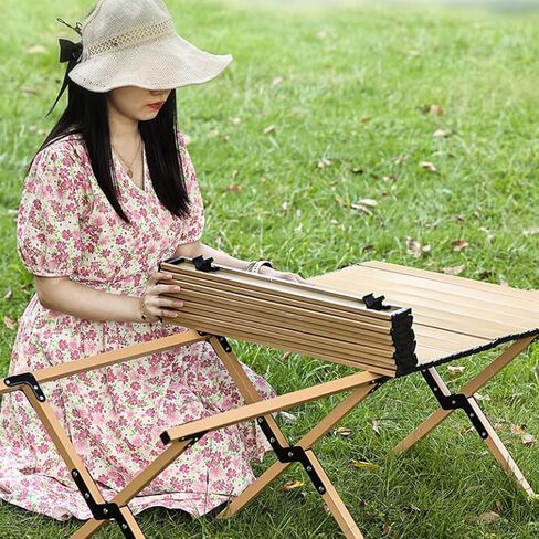 Carbon Steel Camping Table Portable Ultralight Folding Outdoor Table 120CM Black in Saudi Arabia