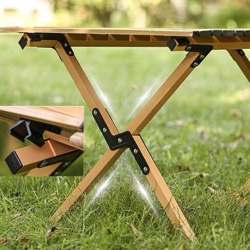 Carbon Steel Camping Table Portable Ultralight Folding Outdoor Table 120CM Black in Saudi Arabia
